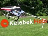 Uzaktan Kumandalı, Metal Gövdeli, Tek Rotorlu, 4 Kanallı Rc Model Helikopter.