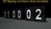 Flipping Clock - counter with split flap numbers - After Effects Project Files | VideoHive 8105331