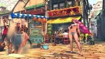 (60fps) Poison vs Makoto Sexy USF4 Omega Mode Bikini Mod Fight