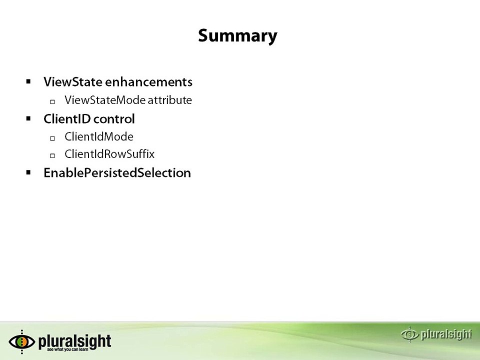 ASP.NET 4.0 C# New Features - Summary