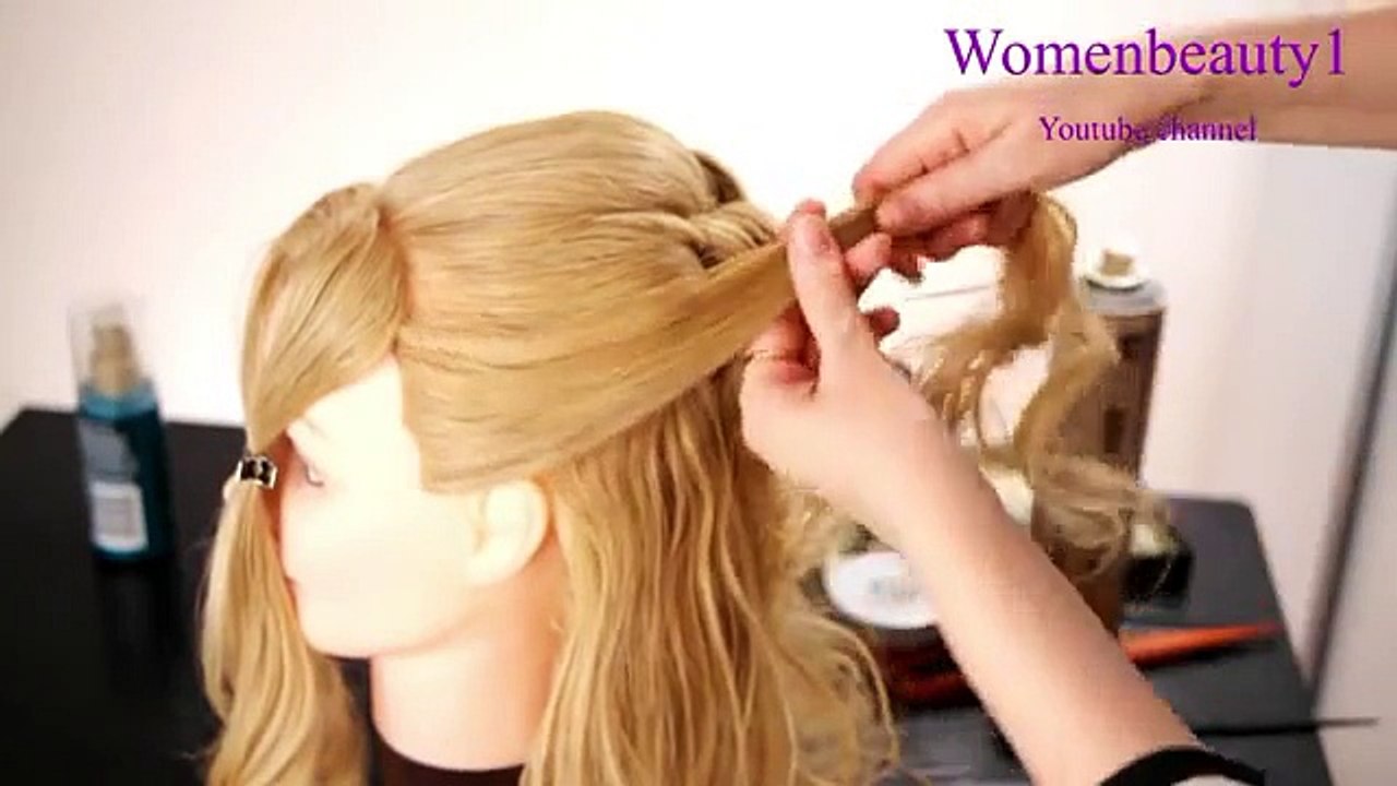 Wedding prom hairstyles for long hair. Romantic bridal hairstyles