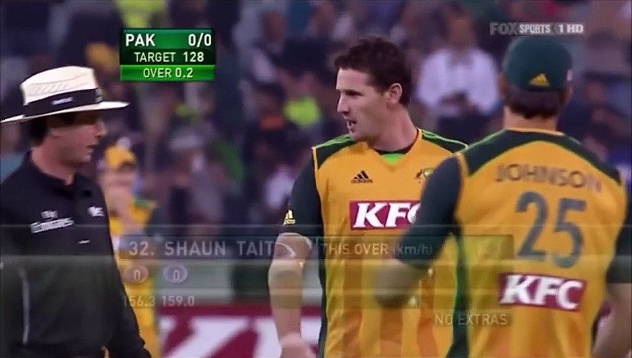 Shaun Tait 160.7 kph fast Delivery vs Pakistan at MCG!!