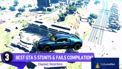 Top 5 GTA 5 Stunt Videos - Let's Play Countdown