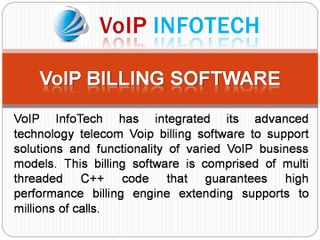 VoIP BILLING SOFTWARE