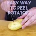 Quick trick for peeling potatoes (this way is also dope for getting more flavor in there during the boil!
