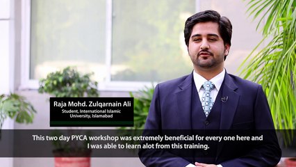 PYCA Youth Advocacy and Social Entrepreneurship Initiative Raja Zulqarnain IIUI