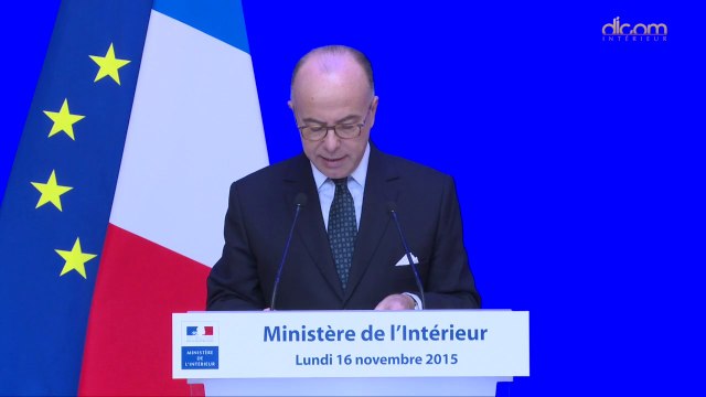 Déclaration de M. Bernard Cazeneuve du 16 novembre 2015