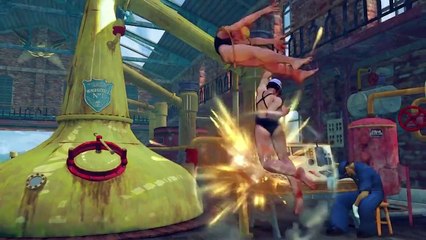 (60fps) Sakura vs Cammy Sexy USF4 Omega Mode Bikini Mod Fight