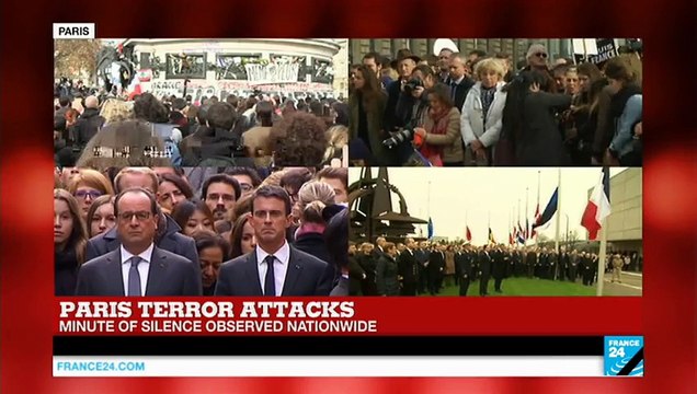 ‎Paris Attacks‬_ Minute of silence observed nationwide to honor the victims