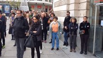 Minute de silence place du Ralliement