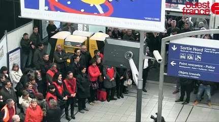 Rennes : une très émouvante minute de silence à la gare