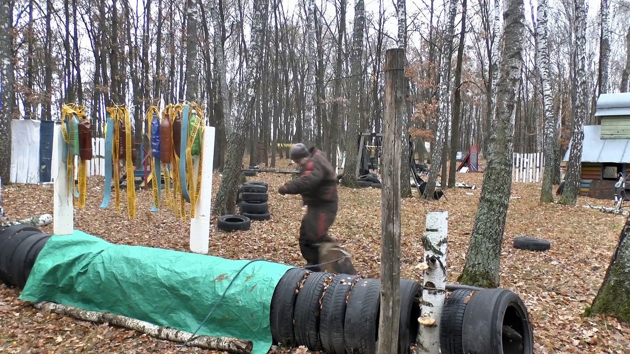 На тренировке