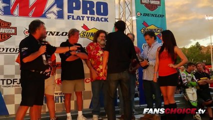 2014 Calistoga Half Mile Opening Ceremonies AMA Pro Flat Track Moto gp racing