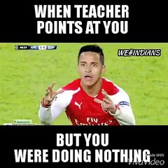 when you did nothing but teacher points at you