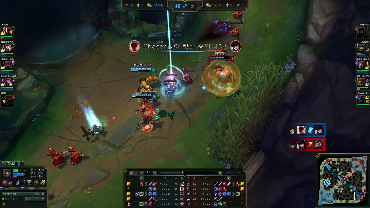 Fiora vs Renekton - Jin Air SoHwan vs NJF Ggoong, KR LOL Challenger 923LP
