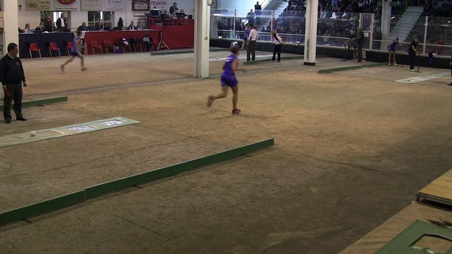 Finale tir rapide en double féminin, France contre Italie, Sport Boules, Saluzzo 2015