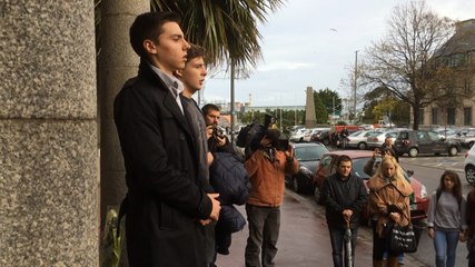 Rassemblement lycéen à Cherbourg