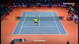 Ivo Karlovic vs Marcos Baghdatis Zagreb Indoor 2015 2nd Round Highlights HD