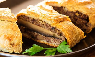 How to make Roasted Portobello, Pecan and Chestnut Wellington in 3 steps