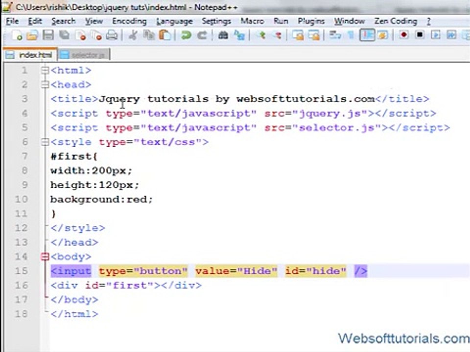 jquery tutorials in hindi _ urdu - 20 - jquery click event
