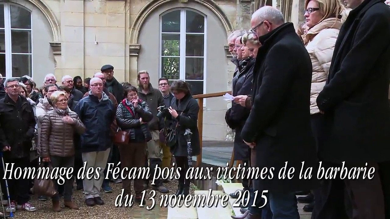 Hommage des Fécampois aux victimes de la barbarie du 13 novembre 2015