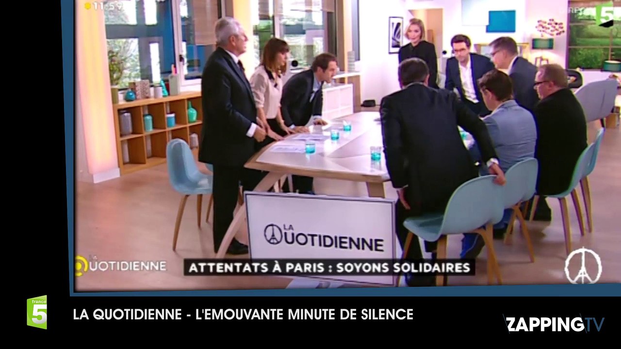 Attentats de Paris : L’émouvante minute de silence