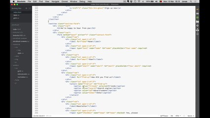 46 Building the contact form form - Part 2