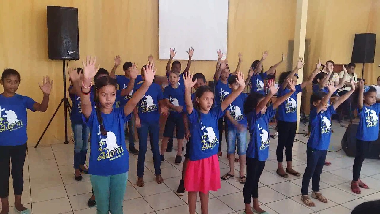 IBN Kids - Coreografia - Aline Barros - Vou Te Alegrar - Batista Nacional - Marcelandia - 15/11/15