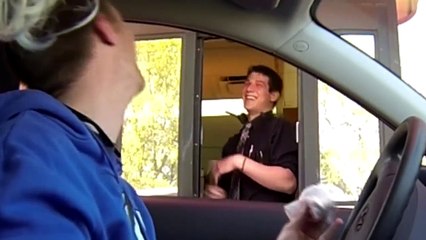 Bloody Tampon Drive Thru Prank 2