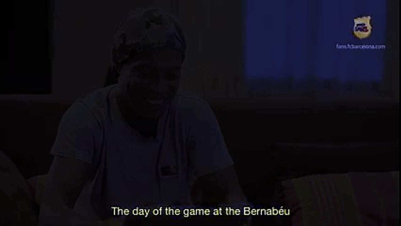 This Saturday at 8PM (CET) "And the Bernabéu applauded Ronaldinho Gaúcho" only at Barça Fans!