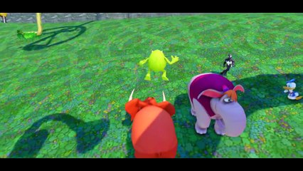 ♫Nursery Rhymes♫ Disney Donald Duck Monsters Inc. Mike & Marvel Superhero Black Spider