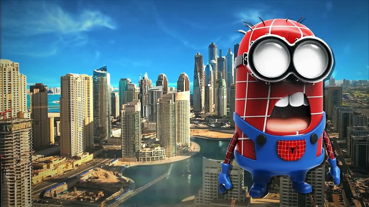 Minions Spiderman Cartoons Finger Family Children Nursery Rhymes _ Minions Hulk Finger Family Rhymes