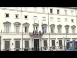 Roma - Attentati Parigi- Palazzo Chigi dispone bandiere a mezz'asta (14.11.15)