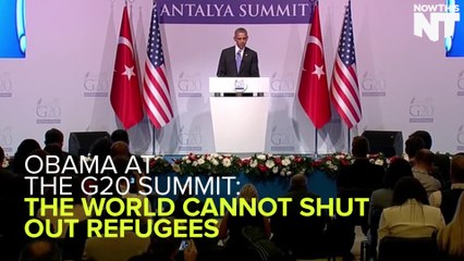 Obama: The World Needs To Care For Refugees, Not Shun Them