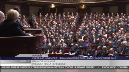 Hollande réclame une réforme de la Constitution pour "lutter contre le terrorisme de guerre"