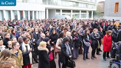 Minute de silence à l'université Paris 8