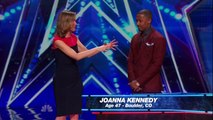 Joanna Kennedy (with Nick Cannon) Americas Got Talent July 7, 2015