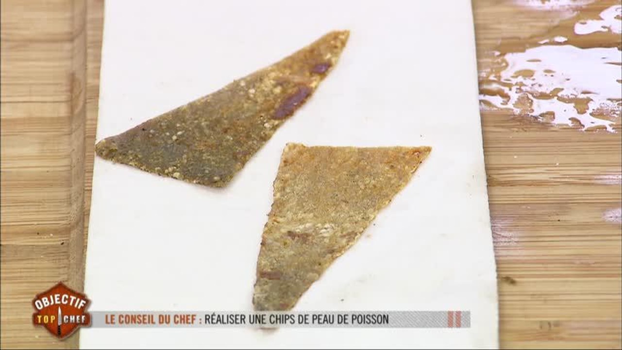 Réaliser une chips de peau de poisson