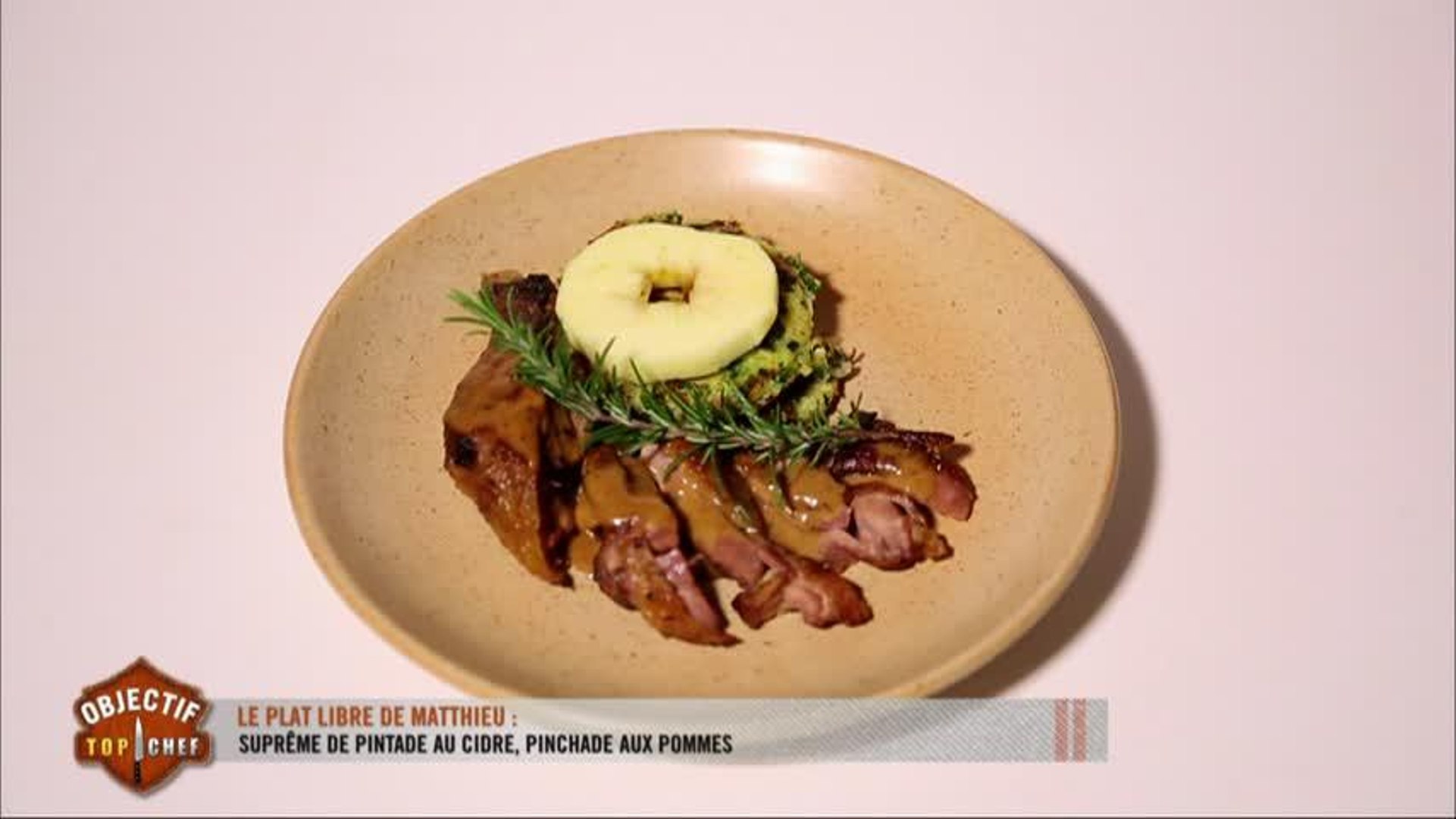 Le Plat De Matthieu Supreme De Pintade Au Cidre Et Sa Pinchade Aux Pommes Video Dailymotion