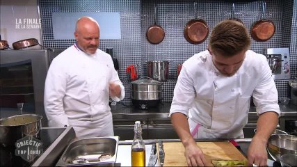 Philippe Etchebest a peur du poireau cramé de Charly !