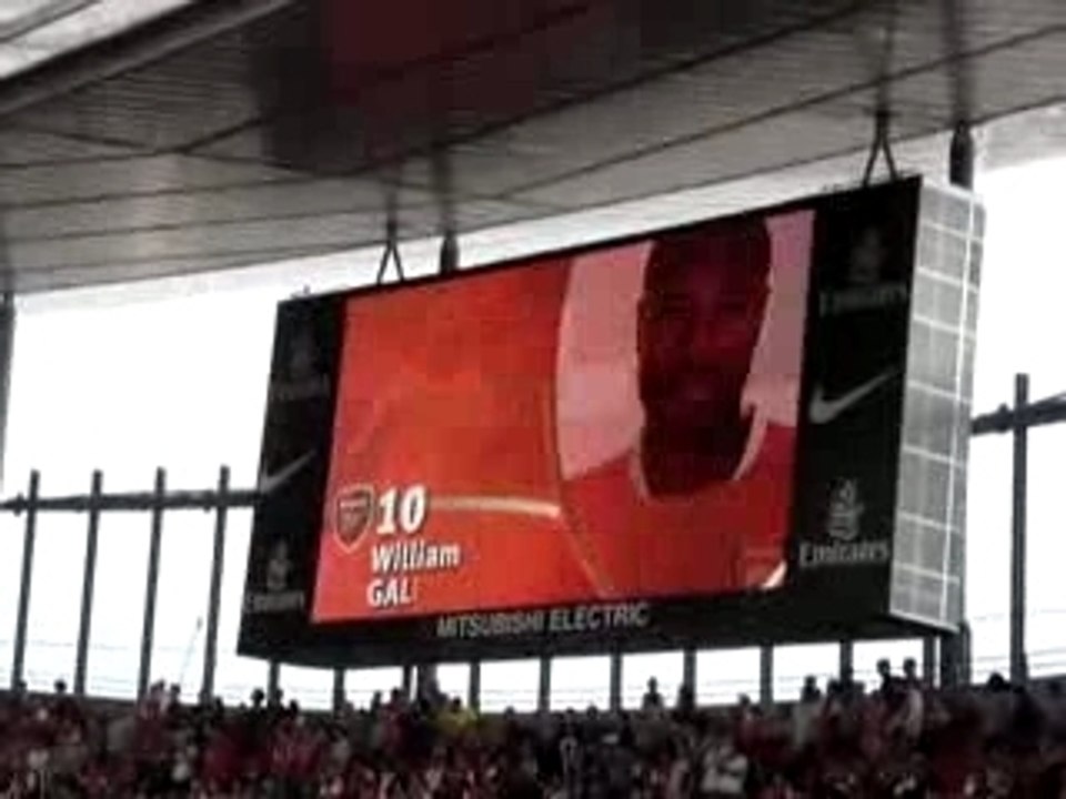 Arsenal v Fulham, entreé des joueurs