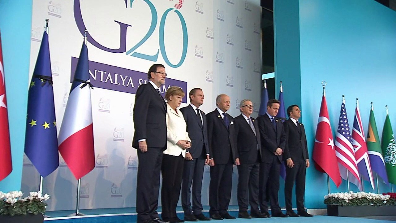 Au G20, minute de silence des dirigeants européens