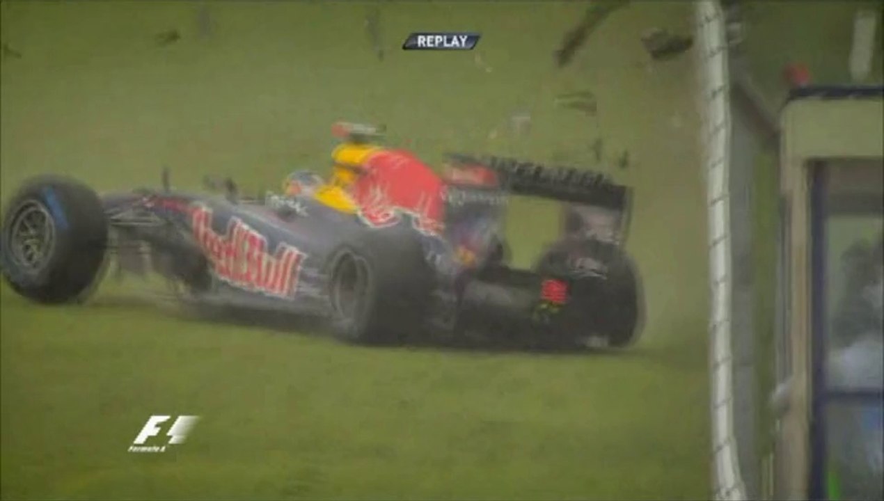 Vettel Crash in Turkey Practice 2011