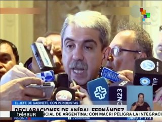 Aníbal Fernández: Debate mostró a Scioli más contundente que Macri