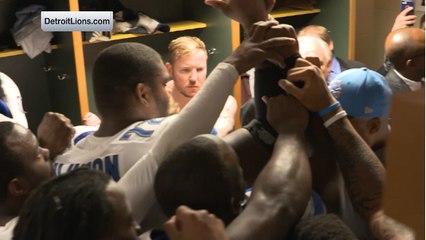 Lions celebrate first win at Lambeau Field since 1991