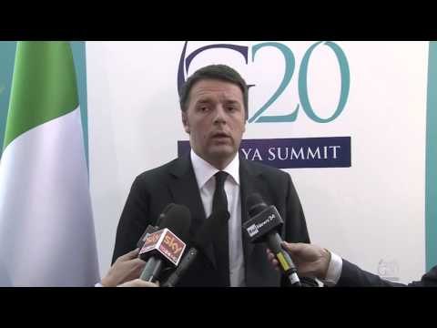 Turchia - Vertice G20 - Punto stampa di Renzi (16.11.15)