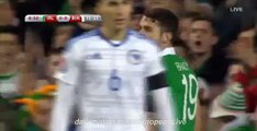 Robbie Brady Amazing Shot Chance _ Ireland v. Bosnia & Herzegovina - 16-11-2015