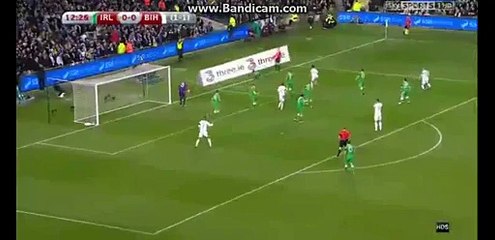 Miralem Pjanic Incredible Miss - Republic Ireland vs Bosnia & Herzegovina - 16-11-2015
