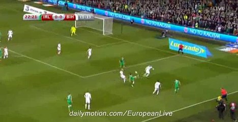 Penalty Situation - Ireland vs Bosnia - Euro 2016 - 16.11.2015 HD