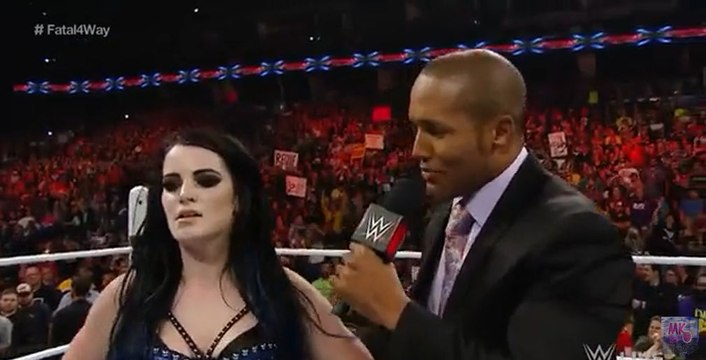 Becky Lynch vs Sasha Banks vs Brie Bella vs Paige Fatal 4 Way Match Raw November 2 2015